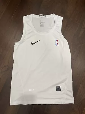 NBA Team/Player Issue Nike Pro HyperCool Tank Top White Size L  • $50