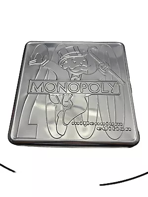 Monopoly 2000 Millennium Edition Game Holographic Board  Collectors Tin COMPLETE • $30