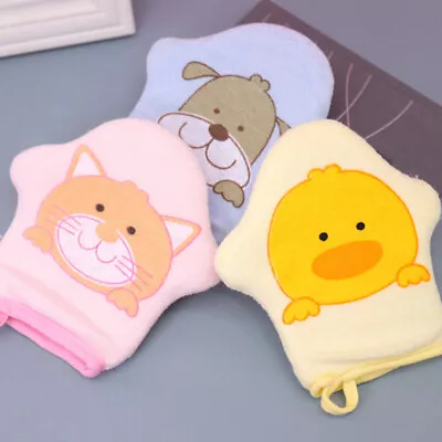 3pcs Baby Bath Mitts Cartoon Bath Sponge Gloves Mitts Bath Scrub For Baby • £8.49