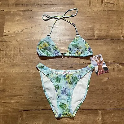 Vintage Floral 2 Piece Bikini Swimsuit High Waisted • $59.99