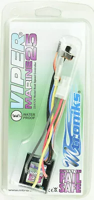 Mtroniks Viper Marine 25 Amp Waterproof Boat ESC Speed Control W/ Fail Safe • $37.99