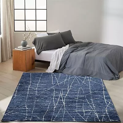 Calvin Klein BLUIV BLN02 Balance Modern Carved Area Rug - Medium 119x180cm • £117.60