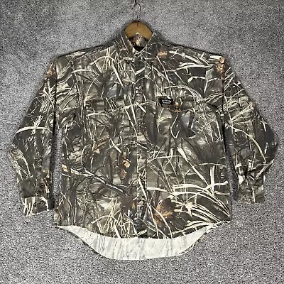 Spartan Outdoors Camouflage Shirt Men’s L Realtree Advantage Max-4 Waterfowl • $17.42