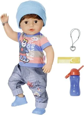 BABY Born Soft Touch Brother 43cm Doll & Accessories Set New Kids Xmas Toy 4+ • £59.99