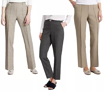 Ex M&S Marks Spencer Pull-On Elasticated Waist Trousers. 6 Styles. Sizes 8-24 • £18.99