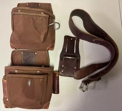 Occidental Leather Belt 2 Stronghold Bag Set And Hammer Holder • $149.99