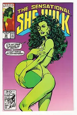 Sensational She-Hulk #34 (1989) VF/NM? Demi Moore Vanity Fair Spoof 1991 Disney+ • $149.99