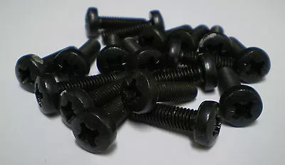 £2.99 • Buy POZI PAN HEAD MACHINE SCREW M6x20 STEEL BLACK X 10 SCREWS