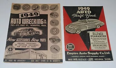 2 Vintage 1949 Auto Parts Books Canadian Winnipeg Saskatchewan • $9.99