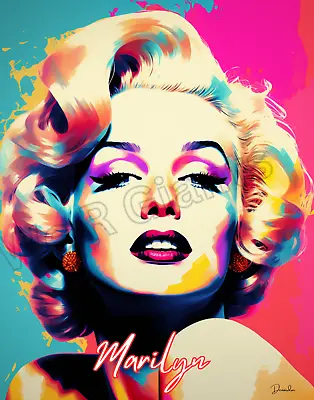 Marilyn Monroe Glam Wall Art Poster 11x14 Trendy Art Fashion Art Wall Decor • $17.99