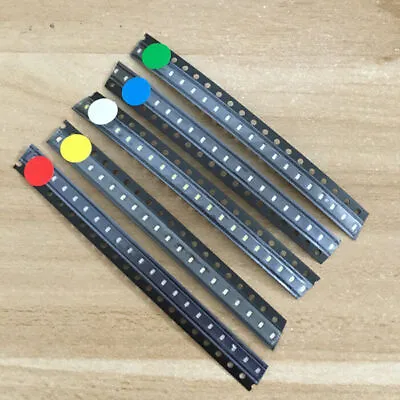 100pcs 5 Values 0603 SMD LED Light Red White Green Blue Yellow Assortment Kit • $3.04