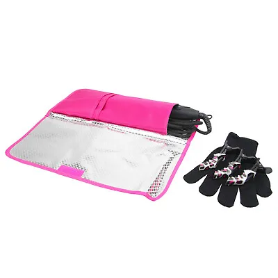 Hot Flat Iron Travel Bag Curling Styling Heat Resistant Pouch Holder Carrier New • $15.99