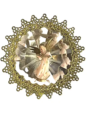 Vintage Jewel Brite Decagon Angel Prism Reflector Plastic Christmas Ornament • $12.98
