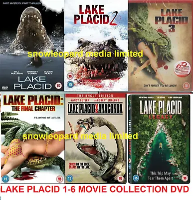 LAKE PLACID 1-6 DVD Complete Film Collection Part 1 2 3 4 5 6 Movies NEW R2 UK • £69.99