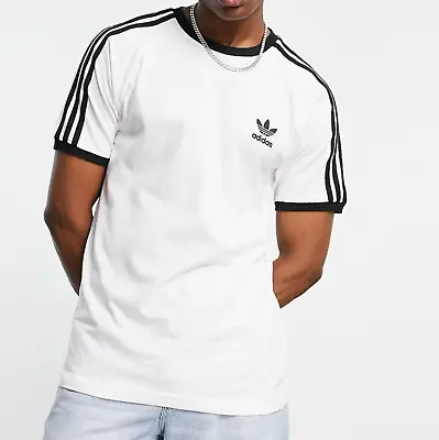 New Mens Adidas Originals 3-stripes California Trefoil Tee Shirt ~size Xl Gn3494 • $30.40