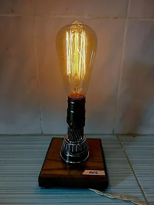 Steampunk Industrial AVIS Souvenir Machine Age Lamp Gear Light • $120