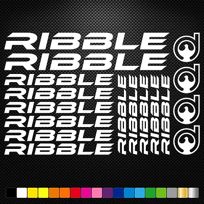 Fits  Ribble Vinyl Stickers Sheet Bike Frame Cycling Bicycle Mtb Road • £7.30