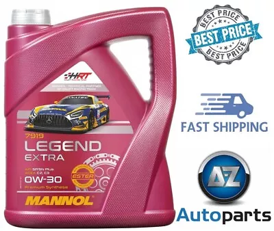 5L Legend Extra 0W30 Car Engine Motor Oil Fully Synthetic Longlife - Mannol 7919 • £25.75