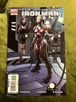 “The Invincible Iron Man” #10 (2008 Marvel) 2nd Print Variant 1st Rescue Cameo • $30
