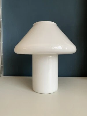£30 • Buy Hala Zeist Habitat Conran White Cased Glass Mushroom Lamp GLASS ONLY C1980s