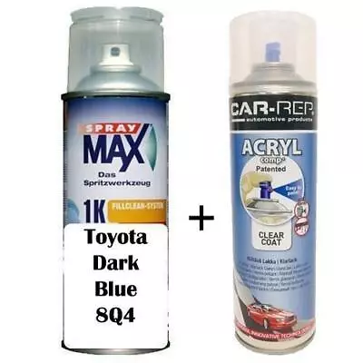 Auto Touch Up Paint For Toyota Dark Blue 8Q4 Plus 1k Clear Coat • $54.99