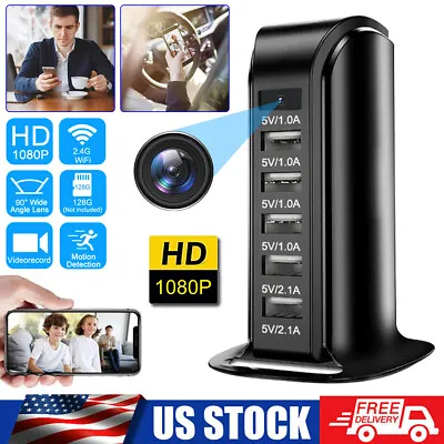 HD WiFi Camera Multi Port USB Charger Motion Detection Security 1080P Mini Cam A • $33.99