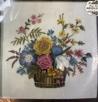 Beautiful Elsa Williams Floral Basket Needlepoint Kit KPN651 • $45.99