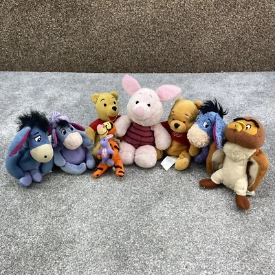£12.99 • Buy 8 X Winnie The Pooh Soft Toy Bundle Tigger Piglet Eeyore Disney Official 