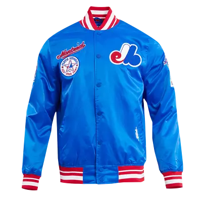 Men's Pro Standard Royal Blue Montreal Expos Classic Satin Full-Snap Jacket • $166.58