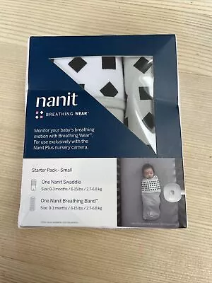 Nanit Breathing Wear Starter Pack Small - Swaddle And Band - Brand New • £20