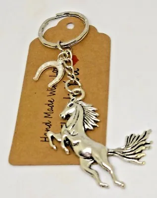 £3.99 • Buy Horse, Lucky Horse Shoe Pony Keyring Key Ring Gift Party Bag Favours