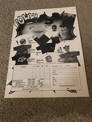 1990 NWA Merchandise Print Ad Poster Hat Shirt RIC FLAIR ROAD WARRIORS STING • $7.99