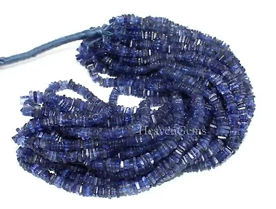 AAA Natural Iolite Heishi Square 4-5 Mm Gemstone Beads 16 Inch Long • $20.69