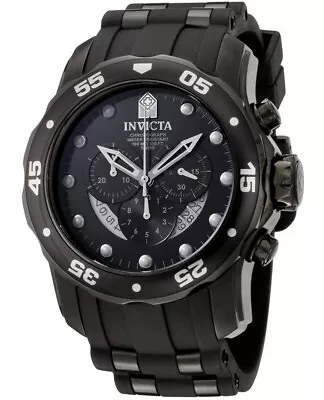 Invicta Men's Pro Diver Chronograph Watch 6986 With IPB Case & Black Sunray Dial • £94.50