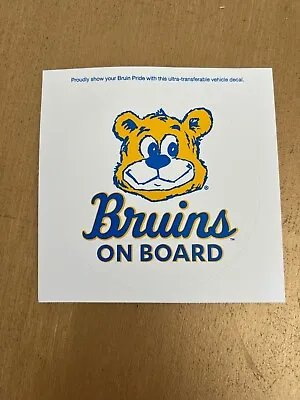 Bruins On Board UCLA Joe Bruin Transferable Vehicle Decal • $4