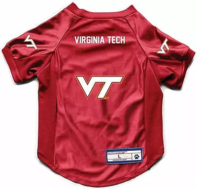 New! Virginia Tech Hokies Dog Cat Deluxe Stretch Jersey Licensed Choose Size • $23.95