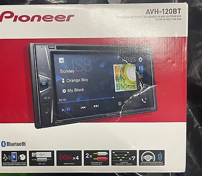 Pioneer 6.2  Double Din Car Stereo Bluetooth DVD/MP3/CD Player AVH-120BT New • $189