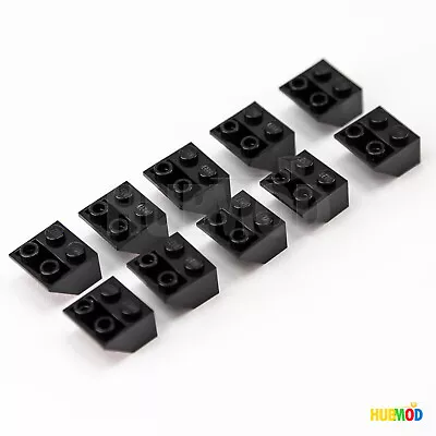 $1.98 • Buy Lot Of 10 LEGO Black 2x2 3660 Slope 45 Inverted Roof Tile Brick Blocks Parts NEW