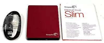 Seagate 1TB  Slim Portable Backup Plus USB3.0 Red Hard Drive - SRD00F1 • $9.05