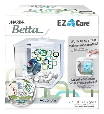 Marina Betta White EZ Care 13357W Aquarium Kit 0.7 Gallon • $12.99