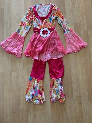 $79 • Buy HIPPIE 60’s, 70’s  FLOWER HALLOWEEN COSTUME Child SIZE One Size 3-6 Year Old
