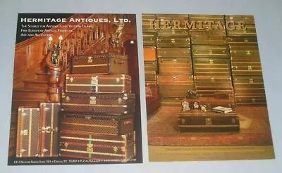 Louis Vuitton Luggage - 2 Print Ads - Collectible Vintage Suitcase Displays • $20