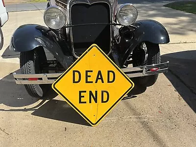 Vintage  DEAD END   24”x24” Dead Head Highway Road/Street Sign Retired— • $50