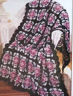 Granny's Rose Garden; (1251-16);  Vintage  Crochet  Pattern  • $1.95