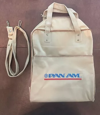 Vintage Pan-Am Airlines Flight Carry-on Travel Canvas Tote Bag • $10