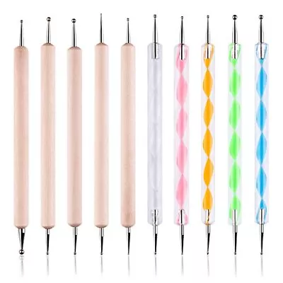 10PCS Dotting Tools Set For Nail Art Embossing Stylus For Painting • $9.49