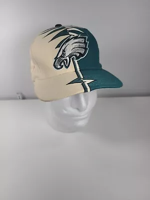 Vintage  Starter Philadelphia Eagles Hat Cap Shockwave NFL  Strap Back Rare 90s • $99.95