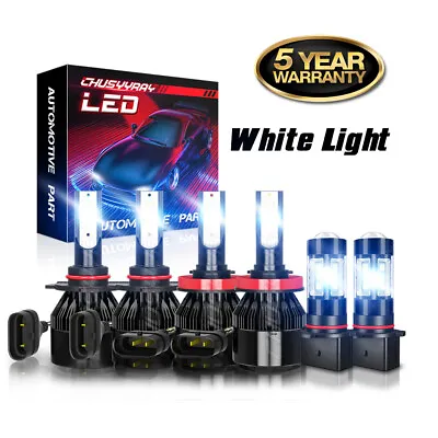 For Chevy Suburban 2015-2020 Combo LED Headlight Bulbs High/Low Beam + Fog Light • $29.99
