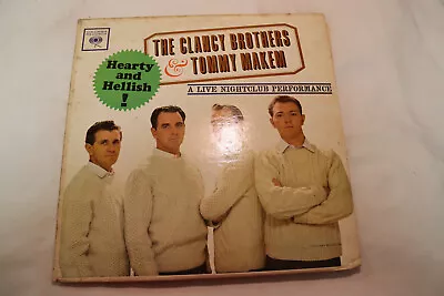 The Clancy Brothers & Tommy Makem  Hearty And Hellish  Folk 12  Vinyl Lp 1962 • $19.99