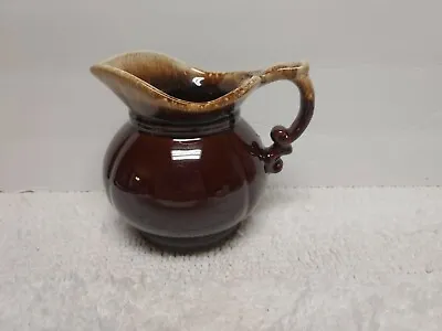 VINTAGE McCoy Pitcher Brown Drip Glaze 7528 Collectible Pottery Made In USA 50's • $8.92